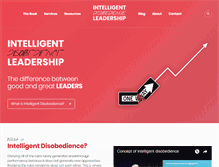 Tablet Screenshot of intelligentdisobedience.com